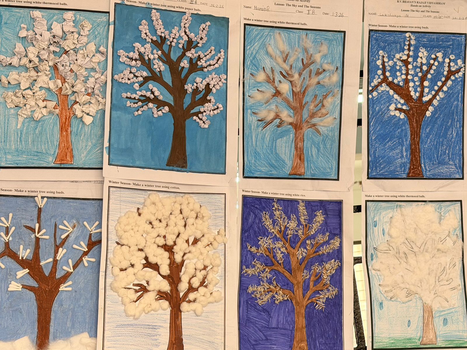 Class 2 Subject Integration Display- The Sky and The Seasons